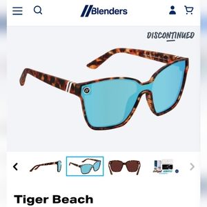 Blenders Eyewear Buttertron Sunglasses Blue Tigerbeach